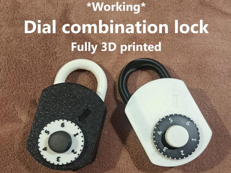 *Working* Dial combination lock