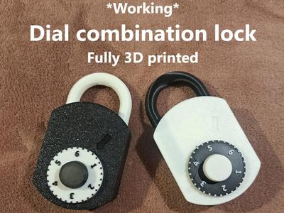 *Working* Dial combination lock