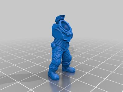 Space Denim miner with dance moves