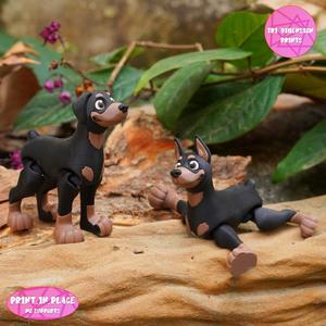 PRINT IN PLACE CUTE FLEXI DOBERMAN