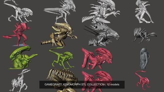 GAMEQRAFT XENOMORPH STL COLLECTION