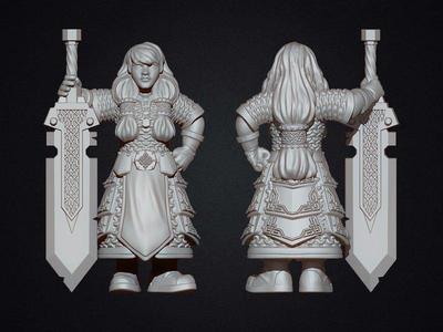 Female dwarf warrior