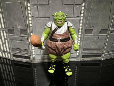 STAR WARS VINTAGE CUSTOM SHREK GAMMOREAN GUARD OGRE, UNPRODUCED KENNER, HASBRO ACTION FIGURE, 3.75″, 1/18, 5POA