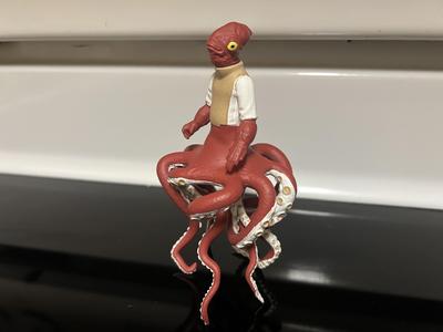STAR WARS ADMIRAL ACKBAR SQUID BODY, VINTAGE CUSTOM UNPRODUCED KENNER, HASBRO ACTION FIGURE, 3.75″, 1/18, 5POA