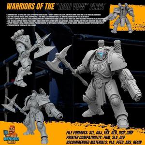 3D Printable Iron Oath Sentinel Heavy Infantry
