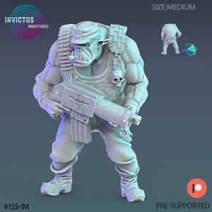 Orc Veteran / Warship Soldier / Space Warrior / Alien Base Predator / Cyberpunk Headhunter / Cosmic Invasion Army / Trooper Attack / Sci-Fi Encounter