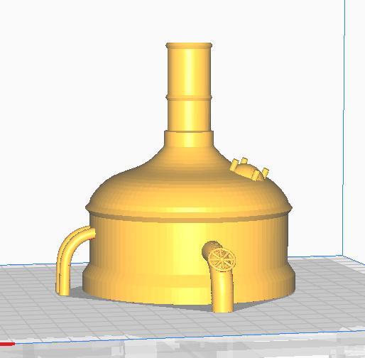 Retro brewing kettle