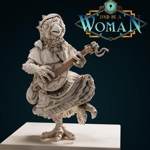 Kenku Bard – Assow – 28/32mm and 75mm