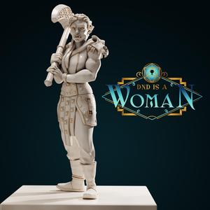 Half-Orc Fighter – Sanda – 28/32mm and 75mm