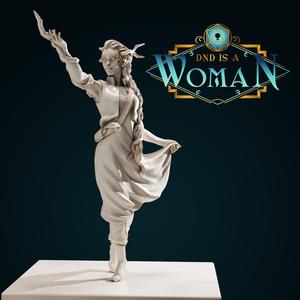 Genasi Druid – Amenia – 28/32mm and 75mm