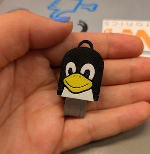 Tux/Linux USB stick cover
