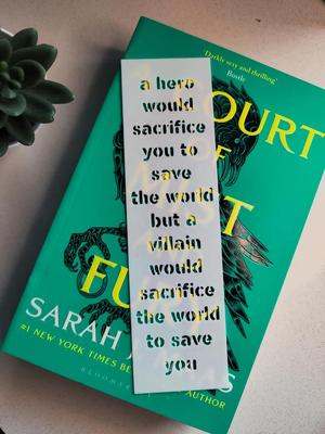 Hero vs villain bookmark