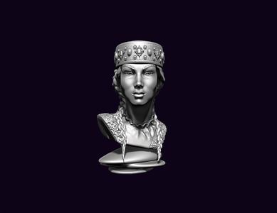 bust of an asian girl