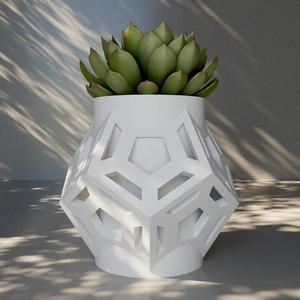 3d model planter for home decoration garden beautiful stl for printing in 3d printer