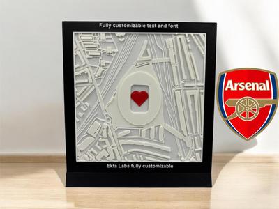 Arsenal Emirates Stadium Tribute – Map to my heart