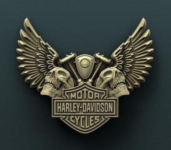 Harley Davidson 3d stl model for cnc