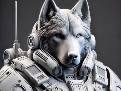 Stormtrooper Armoured Wolfdog Bust