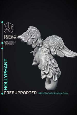 Hollyphant – Celestial Creature – PRESUPPORTED – Heaven Hath no Fury – 32mm Scale