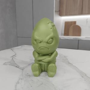 3D Angry Egg Decor with 3D Print Stl Files and Gift for Kids & Kids Toy, Figure, 3D Printing, Shoes, 3D Printed Decor, 3D Figure Print