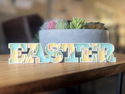 Layered Easter Sign