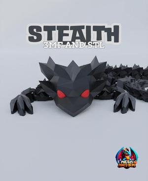 Stealth Articulated Dragon Mesh Mayhem