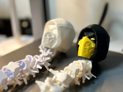 Articulated Scorpion head and spine