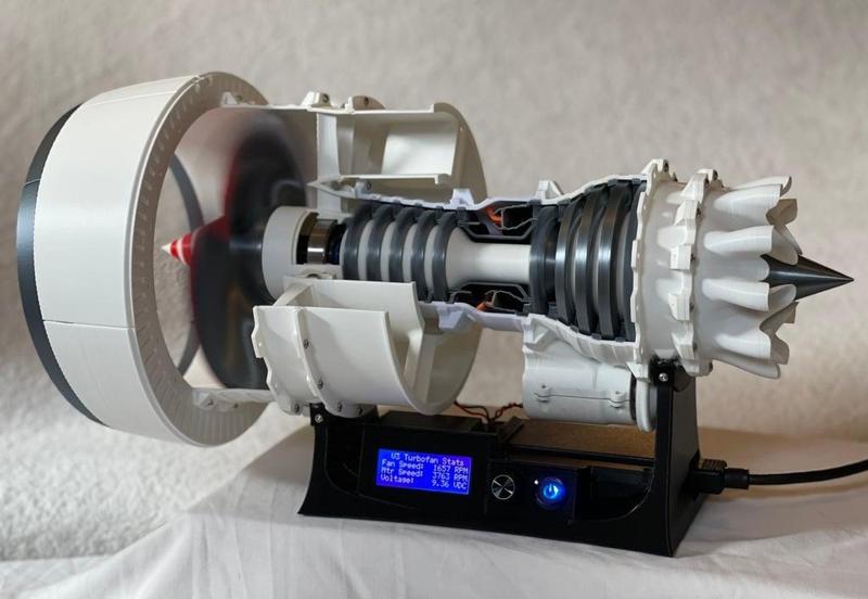 3D Printable Jet Engine - V3 Turbofan Driver (update complete)