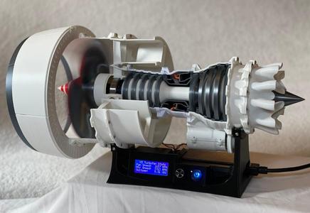 3D Printable Jet Engine - V3 Turbofan Driver (update complete)