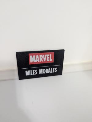 Miles Morales Multicolor Nameplates