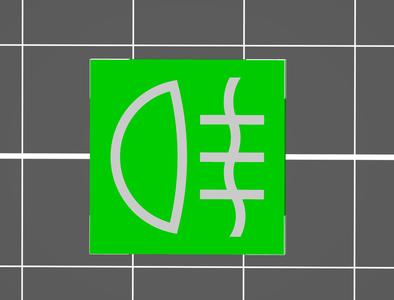 ISO 7000-0634 rear fog light
