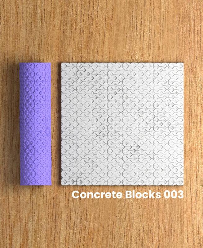 Collection Tumbleweed | Concrete Blocks 003 | Polymer Clay Seamless Texture Roller