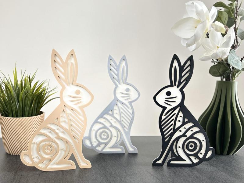 Easter Bunny Decoration, Bunny Stand