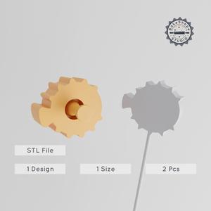 Puffer Fish Cake Pop Mold, 2-Piece Sea Life Design, Aquatic Fish & Ocean Decor STL for 3D Printing PRODUCT_1220