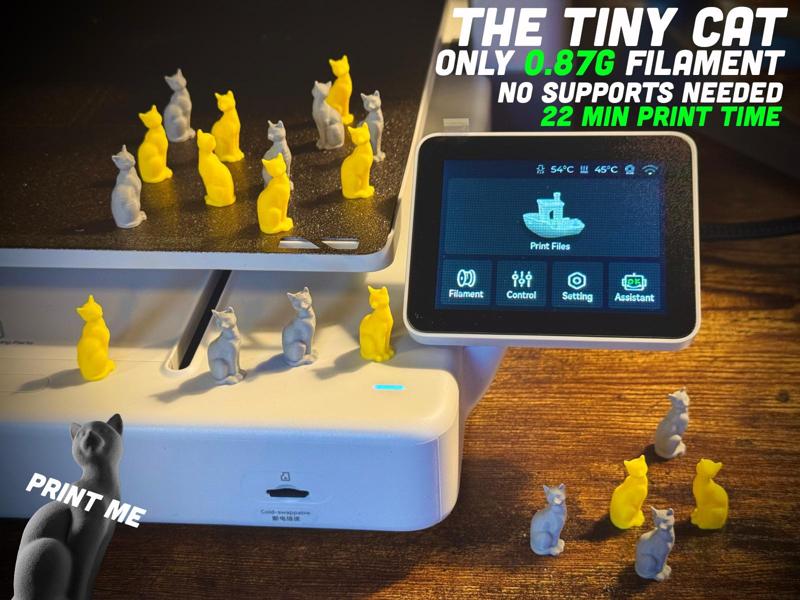 Mini Meow – The Tiny Cat - No Supports -Only 0.87g