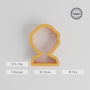 Human Shape Cutter Set, 18 Sizes, Cookie & Fondant, Clay Craft, Avatar & Profile Designs PRODUCT_178