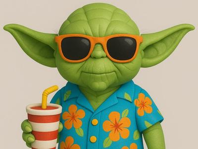 Yoda on Vacation – Master of Chill, He Is 