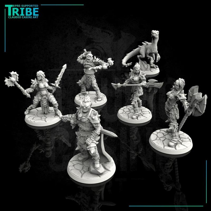 (Bundle) Half orc barbarian squad