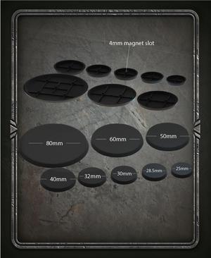 Magnet-ready Wargaming bases