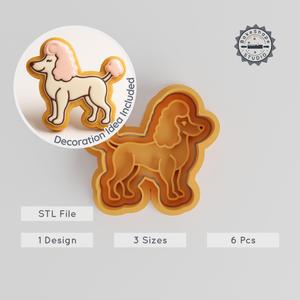 Poodle Shape Cutter & Stamp Set, Perfect for Cookies & Fondant, Includes 3 Sizes PRODUCT_275