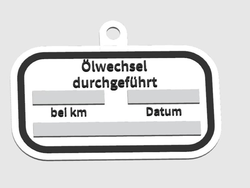 Oil Change Reminder Sign