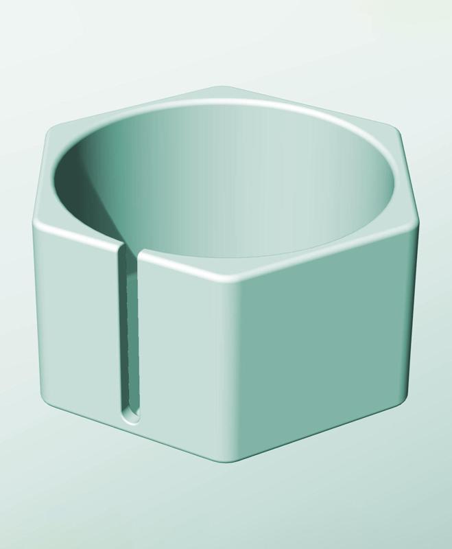 CH162-100-S Stackable slotted bin box module for creative decor