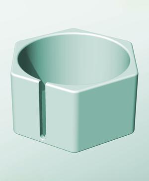 CH162-100-S Stackable slotted bin box module for creative decor
