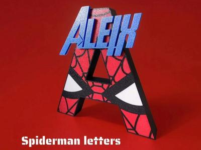 Letters Spiderman