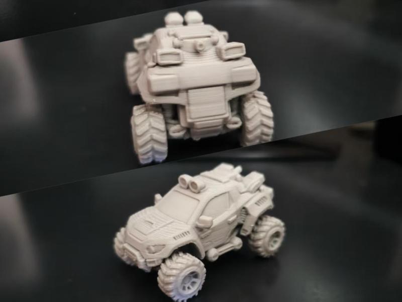 Cartoon off-road vehicle (non-movable)