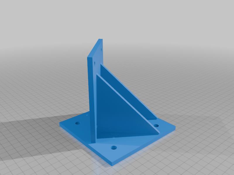 40120 plate with sturdy 45 deg angle bracket