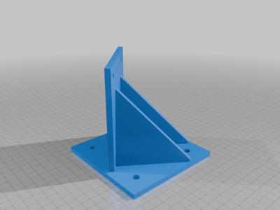 40120 plate with sturdy 45 deg angle bracket
