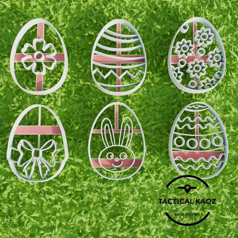 Easter Egg Cookie Cutters - 6 Pack 