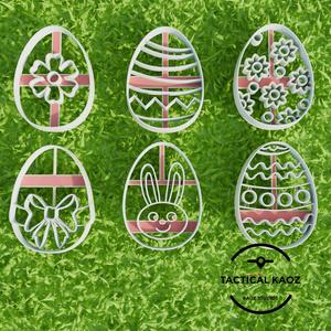 Easter Egg Cookie Cutters - 6 Pack 