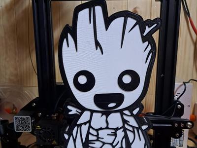 baby groot lampara