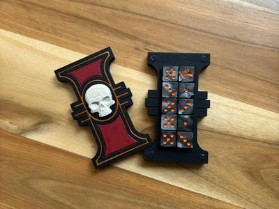 Inquisitorial Rosette Dice Box for 40K Kill Team